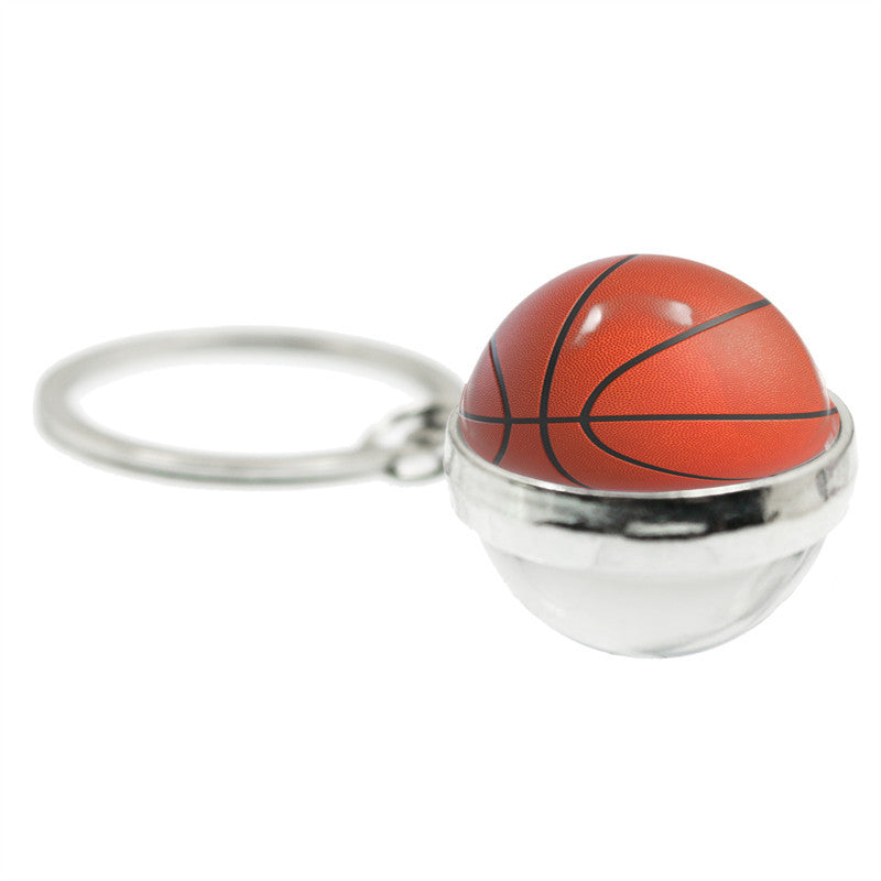 Wholesale Alloy Tennis Glass Ball Keychain